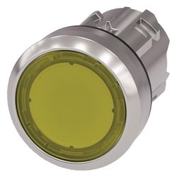 Siemens SIRIUS ACT Leuchtdrucktaster flach rund 22,3mm Metall gelb tastend 3S... SIEMENS-3SU10510AB300AA0 4011209965690 (Abb. 1)