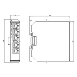 Siemens Ethernet-Schnittstelle SICAM A8000 CI-8520 132x30x124mm 6MF2852-0AA00... SIEMENS-6MF28520AA00 4025515639060 (Abb. 1)