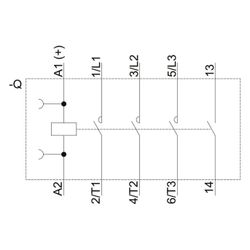 Siemens Schütz 3RT2016-2BB41 3-polig 4kW 24VDC Federzuganschluss S00 45x70x73mm... SIEMENS-3RT20162BB41 4011209785366 (Abb. 1)