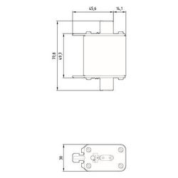 Siemens NH-Sicherungseinsatz NH00 80A 500V AC/250V DC gG Kombikennmelder 3NA78247... SIEMENS-3NA78247 4001869071718 (Abb. 1)