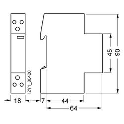 Siemens Insta Schütz 1S/1Ö 20A 230V AC 1TE 70mm 5TT58010... SIEMENS-5TT58010 4001869343921 (Abb. 1)