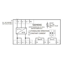 Siemens SITOP PSU8200 Stromversorgung 24V 20A 480W IP20 Schraubanschluss 125x... SIEMENS-6EP34368SB000AY0 4025515154440 (Abb. 1)