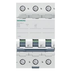 Siemens Leitungsschutzschalter 5SL4 3-polig C32A 10kA 400V IP20 5SL4332-7... SIEMENS-5SL4332-7 4001869440569 (Abb. 1)
