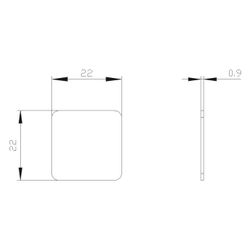 Siemens Bezeichnungsschild quadratisch 22x22mm Silber 3SU19000AF810AA0... SIEMENS-3SU19000AF810AA0 4011209962361 (Abb. 1)