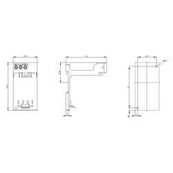 Siemens Träger für Einzelaufstellung für Überlastrelais mit Schraubanschluss für ... SIEMENS-3RU29163AA01 4011209781917 (Abb. 1)