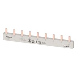 Siemens Stiftsammelschiene 10mm2 3-phasig 9TE 158mm berührungssicher 5ST3614... SIEMENS-5ST3614 4001869318318 (Abb. 1)