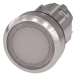 Siemens SIRIUS ACT Leuchtdrucktaster flach tastend 22,3mm Metall weiß 3SU1051... SIEMENS-3SU10510AB600AA0 4011209965720 (Abb. 1)