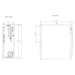Siemens SITOP PSU6200 Netzgerät 24V 10A 240W IP20 135x45x125mm 6EP3334-7SB00-... SIEMENS-6EP33347SB003AX0 4025515155188 (Abb. 1)