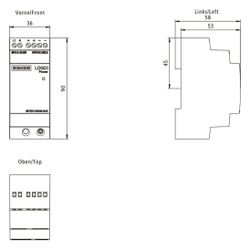Siemens LOGO!Power Stromversorgung 24V 1,3A 31,2W IP20 90x36x53mm 6EP3331-6SB... SIEMENS-6EP33316SB000AY0 4025515154846 (Abb. 1)