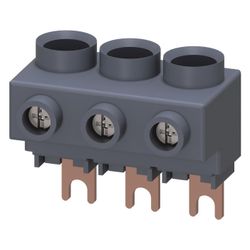 Siemens 3-Phasen-Einspeiseklemme für 3-Phasen-Sammelschienen Anschluss von oben Bau... SIEMENS-3RV29255AB 4011209718890 (Abb. 1)