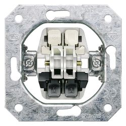 Siemens Jalousieschalter 2-polig mit Verriegelung Unterputz 70x70mm 10A 250V 5TA2154... SIEMENS-5TA2154 4001869202129 (Abb. 1)