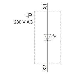 Siemens LED-Modul rot mit Federzuganschluss für AC-Spannung 3SU1401-1BF20-3AA... SIEMENS-3SU14011BF203AA0 4011209943629 (Abb. 1)