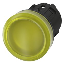 Siemens Leuchtmelder 3SU1001-6AA30-0AA0, 22,3mm, rund, gelb, Linse hoch, Kuns... SIEMENS-3SU10016AA300AA0 4011209946279 (Abb. 1)