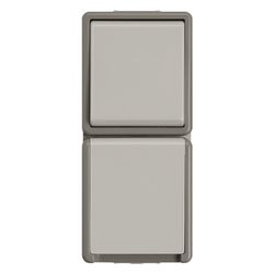 Siemens DELTA Fläche Wechselschalter mit Schutzkontakt-Steckdose IP44 Aufputz 151x66x5... SIEMENS-5TA4816 4001869038278 (Abb. 1)