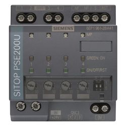 Siemens SITOP PSE200U Selektivitätsmodul 4-kanalig 10A 24VDC Schraubanschluss 80x... SIEMENS-6EP19612BA41 4025515153405 (Abb. 1)