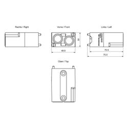 Siemens PROFINET Terminalblock ET200ECO PN 10A Schneidklemmtechnik 50x30x98mm... SIEMENS-6ES71946CA000AA0 4025515077244 (Abb. 1)