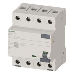 Siemens FI-Schutzschalter 5SV3344-6KL Typ A 40A 30mA 4-polig N-links 4TE 400V... SIEMENS-5SV33446KL 4001869430126 (Abb. 1)