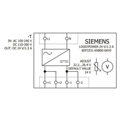 Siemens LOGO!Power Stromversorgung 24V 1,3A 31,2W IP20 90x36x53mm 6EP3331-6SB... SIEMENS-6EP33316SB000AY0 4025515154846 (Abb. 1)