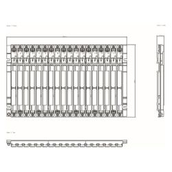 Siemens Erweiterungsbaugruppenträger ER1 18 Steckplätze 482,5x290x27,5mm 6ES7... SIEMENS-6ES74031TA110AA0 4019169154802 (Abb. 1)