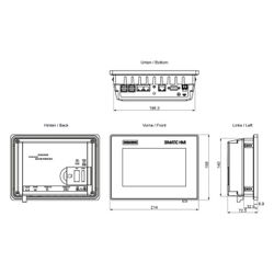 Siemens SIMATIC HMI MTP700 Unified Comfort Panel 7" TFT 800x480px IP65 19,2-2... SIEMENS-6AV21283GB060AX1 4047623411901 (Abb. 1)