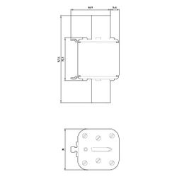 Siemens NH-Sicherungseinsatz NH3 500A 500V AC/440V DC gG mit Stirnkennmelder 3NA3365... SIEMENS-3NA3365 4001869056593 (Abb. 1)