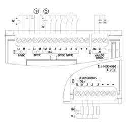 Siemens SIMATIC S7-1200 CPU 1211C Kompakt-CPU DC/DC/Relais 6 DI 4 DO 2 AI 90x... SIEMENS-6ES72111HE400XB0 4047623402688 (Abb. 1)