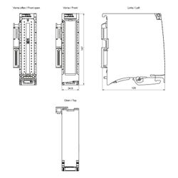 Siemens SIMATIC S7-1500 Analogeingabemodul AI 8xU/I/RTD/TC 16 Bit 147x35x129m... SIEMENS-6ES75317KF000AB0 4025515079514 (Abb. 1)