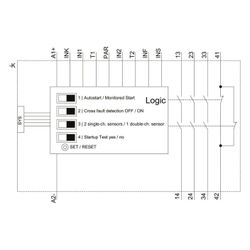 Siemens SIRIUS Sicherheitsschaltgerät 3SK11211AB40 Advanced 3 Ausgänge 22,5x100x1... SIEMENS-3SK11211AB40 4011209913585 (Abb. 1)