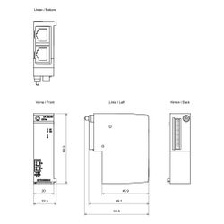 Siemens Busadapter BA 2xRJ45 für SIMATIC ET 200SP mit 2 RJ45 Buchsen 6ES71936... SIEMENS-6ES71936AR000AA0 4025515080930 (Abb. 1)