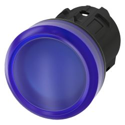 Siemens Leuchtmelder 3SU1001-6AA50-0AA0 rund blau glatt hoch 22,3mm IP67/IP69... SIEMENS-3SU10016AA500AA0 4011209946293 (Abb. 1)