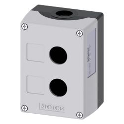 Siemens Aufbaugehäuse für Befehlsgeräte 2-fach Kunststoff grau 22,3mm 114x85x... SIEMENS-3SU18020AA000AB1 4011209969339 (Abb. 1)