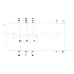 Siemens Motorschutzschalter SIRIUS 3RV2021-4BA15 S0 13-20A 7,5kW mit Hilfsschalte... SIEMENS-3RV20214BA15 4011209841260 (Abb. 1)