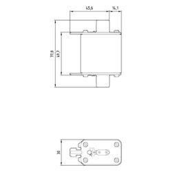 Siemens NH-Sicherungseinsatz NH00 63A 500V AC/250V DC gG Stirnkennmelder 3NA38227... SIEMENS-3NA38227 4001869071084 (Abb. 1)