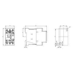 Siemens Schütz 3RT2024-1BB40 3-polig 5,5kW 24V DC 1S+1Ö Schraubanschluss S0 85x45... SIEMENS-3RT20241BB40 4011209831957 (Abb. 1)