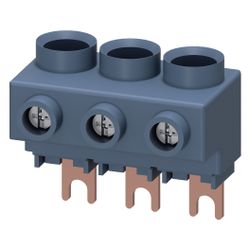 Siemens 3-Phasen-Einspeiseklemme für 3-Phasen-Sammelschienen Anschluss von oben Bau... SIEMENS-3RV29255AB 4011209718890 (Abb. 1)