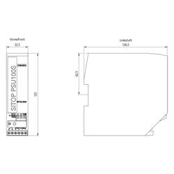 Siemens 6EP13322BA20 SITOP PSU100S 24V 2,5A gerege. Stromvers. Eing. 120/230VAC... SIEMENS-6EP13322BA20 4025515153474 (Abb. 1)