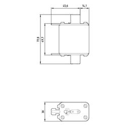 Siemens NH-Sicherungseinsatz NH00 80A 500V AC/250V DC gG Kombikennmelder 3NA78247... SIEMENS-3NA78247 4001869071718 (Abb. 1)