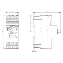 Siemens Motorschutzschalter 3RV20214BA20 13-20A Federzuganschluss IP20 119x45x97m... SIEMENS-3RV20214BA20 4011209724440 (Abb. 1)