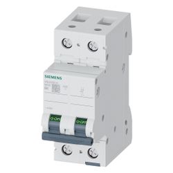 Siemens Leitungsschutzschalter 5SL6206-6 SENTRON 2-polig B 6A 400V 6kA... SIEMENS-5SL62066 4001869388557 (Abb. 1)