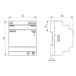 Siemens Stromversorgung LOGO!POWER 6EP3333-6SB00-0AY0, 24 V, 4 A, 96 W, 90x72... SIEMENS-6EP33336SB000AY0 4025515154860 (Abb. 1)