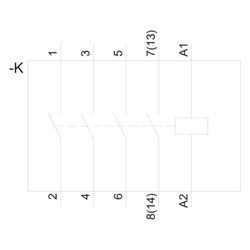 Siemens INSTA Schütz 5TT50500 4 Schließer 63A 400V Steuerspannung 230V AC/DC 3 TE... SIEMENS-5TT50500 4001869435268 (Abb. 1)