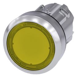 Siemens SIRIUS ACT Leuchtdrucktaster flach rund 22,3mm Metall gelb tastend 3S... SIEMENS-3SU10510AB300AA0 4011209965690 (Abb. 1)