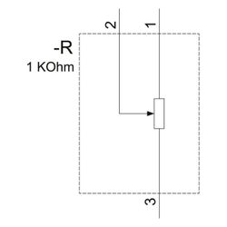 Siemens Potentiometer 1.000 Ohm 1W 22,3mm rund Schraubanschluss 3SU1200-2PQ10... SIEMENS-3SU12002PQ101AA0 4011209954014 (Abb. 1)