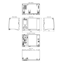 Siemens SIMATIC S7-1500 CPU 1518HF-4PN 19,2-28,8V DC modular 210x147x129mm 6E... SIEMENS-6ES75184JP000AB0 4047623410973 (Abb. 1)