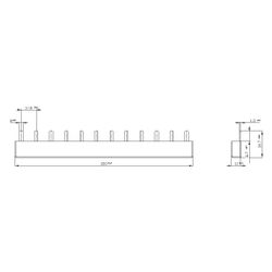 Siemens 5ST3645 StiftSammelschiene 16QMM 4X3PH... SIEMENS-5ST3645 4001869318554 (Abb. 1)