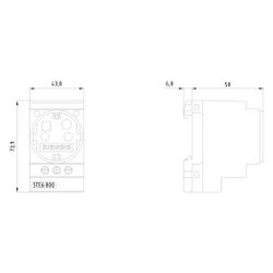 Siemens Schuko-Steckdose 16A 230V 2,5 TE IP20 5TE6800... SIEMENS-5TE6800 4001869311982 (Abb. 1)
