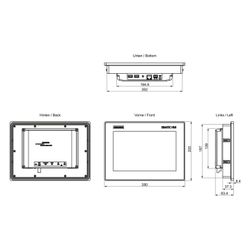 Siemens MTP1000 Unified Basic Panel 10,1" TFT 16M Farben IP65 280x205x55mm 6A... SIEMENS-6AV21233KB320AW0 4034106035204 (Abb. 1)