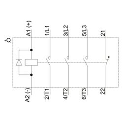 Siemens Schütz 3RT20162FB42 4kW 24VDC 3-polig Federzuganschluss 1Ö 45x70x73mm 3RT... SIEMENS-3RT20162FB42 4011209847163 (Abb. 1)