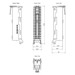 Siemens Frontstecker SIMATIC S7-1500, 40-polig, Push-In Technik, 35mm, 6ES759... SIEMENS-6ES75921BM000XB0 4025515080992 (Abb. 1)