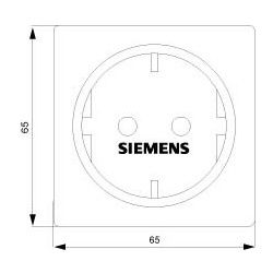 Siemens DELTA profil Schutzkontaktsteckdose 16A 250V Titanweiß Unterputz 5UB1403... SIEMENS-5UB1403 4001869051154 (Abb. 1)